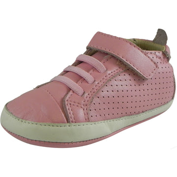 Old Soles Girl's Cheer Bambini Pink Leather First-Walker Sneaker