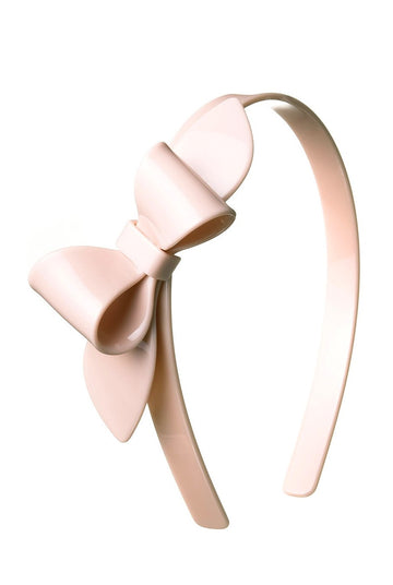 Lilies & Roses NY Rosane Bow Headband, Nude