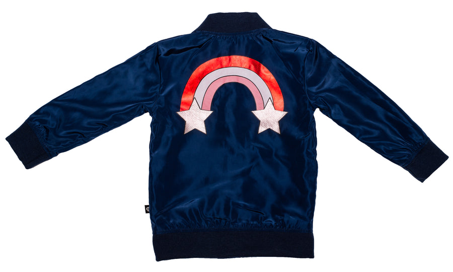 Old Soles Squad Goals Jacket Rainbow Navy