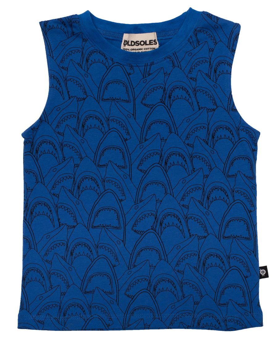 Old Soles Sharkey Dive Tank Blue Print Boys