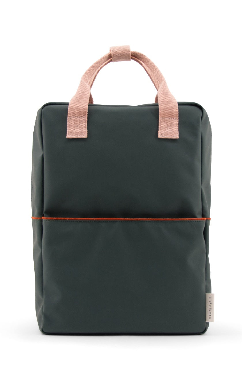 Sticky Lemon Large Backpack, Bottle Green Corduroy Collection
