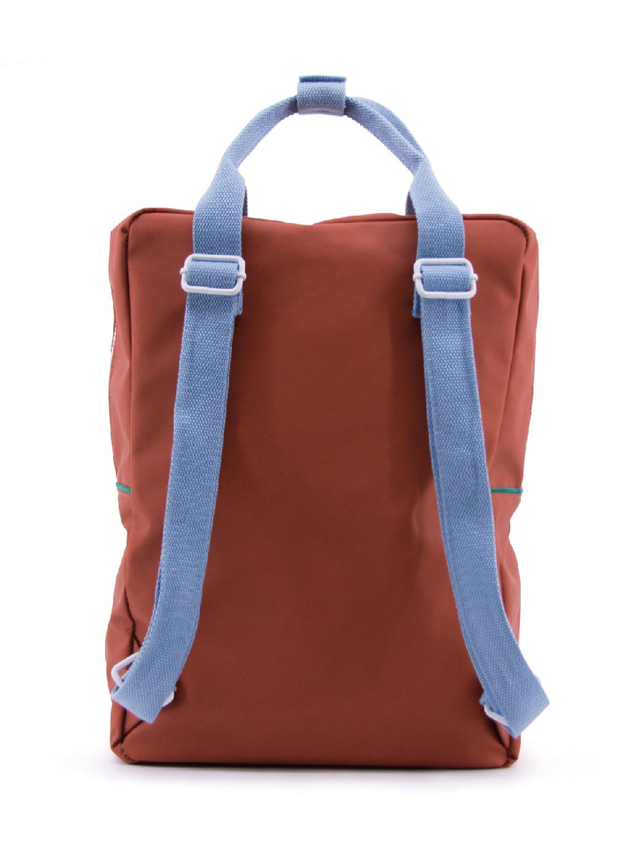 Sticky Lemon Large Backpack, Brick Red Corduroy Collection