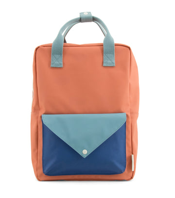 Sticky Lemon Large Envelope Backpack, Rusty Red