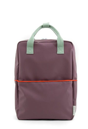 Sticky Lemon Large Teddy Backpack, Eggplant