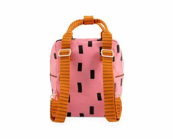 Sticky Lemon Sprinkles Special Edition Collection Small Backpack, Bubbly Pink/Carrot Orange/Syrup Brown