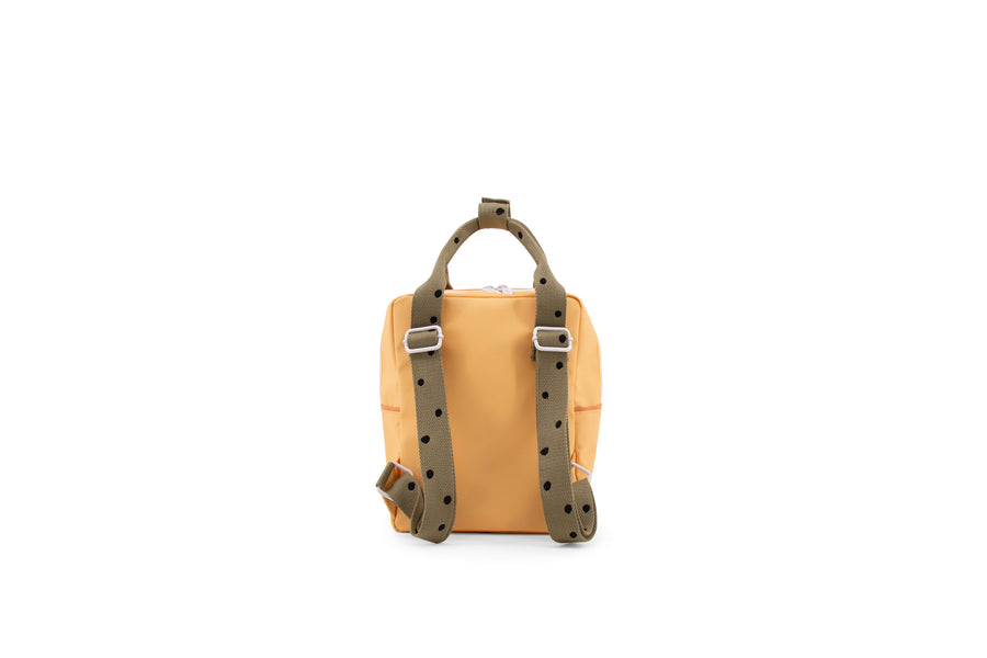 Sticky Lemon Freckles Small Backpack, Retro Yellow/Seventies Green/Faded Orange