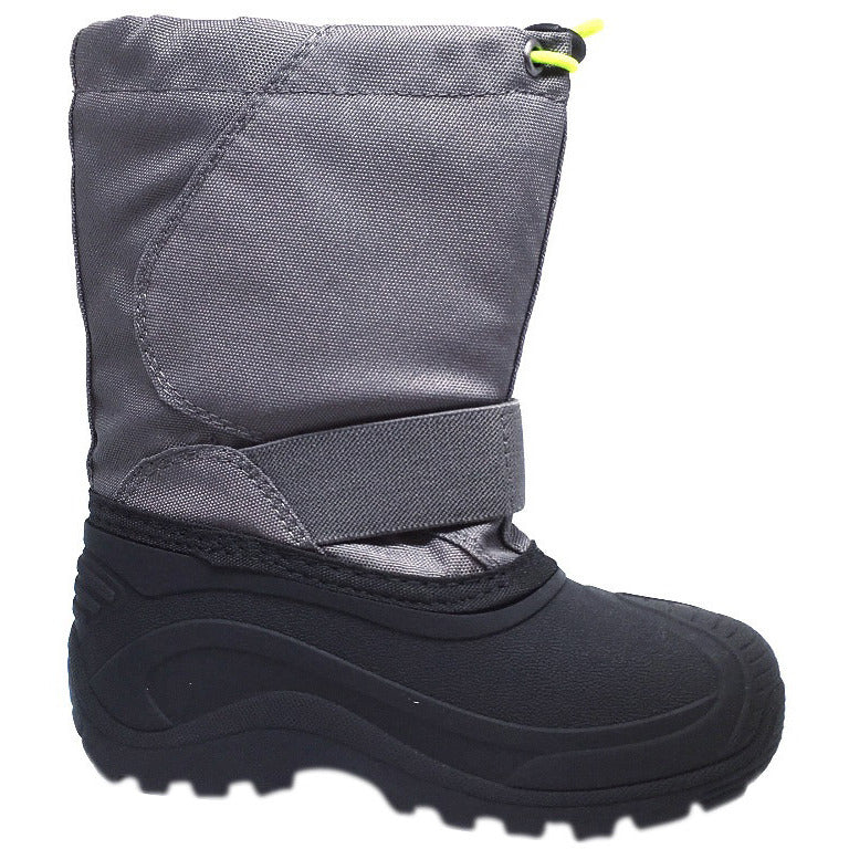 Kamik Boy's Snowbound Waterproof Snow Warm Lined Winter Boots, Grey